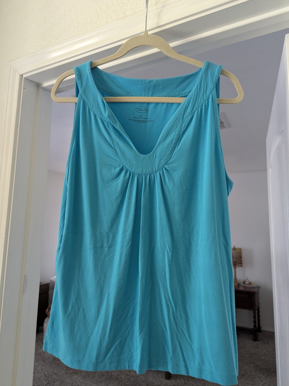 Talbots Turquoise V-Neck Sleeveless Tank
